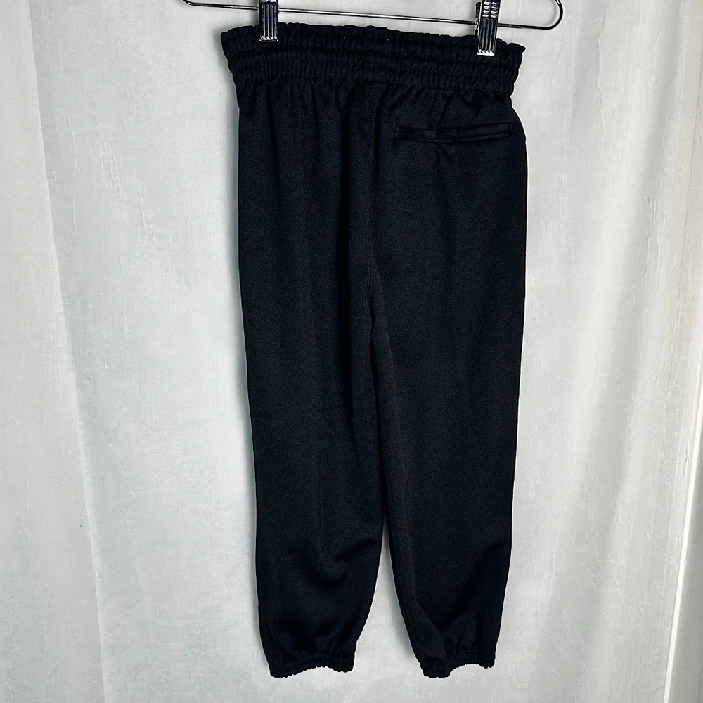 3/$20💥‎ Augusta Sportswear Kids Black Baseball Pants w/ Cuffed Ankles